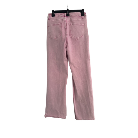 Women's Risen Pink Flare & Wide Leg Jeans Size 7 - Picture 2 of 9